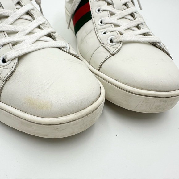 Gucci Ace Striped Women’s Sneakers 387993 - Picture 6 of 11